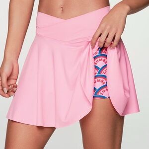 Retro Crossover Waist Zumba Skort in Size XL